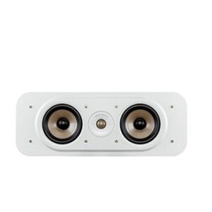 Polk Audio Alto-falante de canal central Signature Elite ES30 – certificado de áudio de alta resolução e compatível com Dolby Atmos e DTS:X, 1 "Tweeter e dois woofers de 5,25 pol., porta de (Equipamentos)