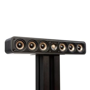 Polk Signature Elite ES35 Alto-falante de canal central fino – certificado de áudio de alta resolução, compatível com Dolby Atmos e DTS: X, tweeter de 2,5 cm e (6) woofers de 7,6 cm, porta de alimentação dupla para graves sem esforço, preto deslumbrante (Equipamentos)