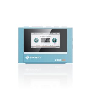 Mini leitor de MP3 Bluetooth HiFi SnowSky/FiiO Echo, reprodução de 15 horas, controle de volume independente com saídas de fones de ouvido de 3,5 mm/4,4 mm (azul celeste) (Equipamentos)