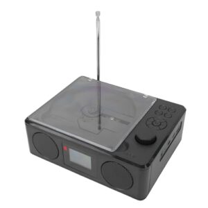 Zopsc Leitor de CD Portátil retrô Com Bluetooth, Alto-falantes Estéreo Duplos HiFi, Rádio FM, Controle Remoto, Entrada USB/AUX/fone de Ouvido, Recarregável para Uso Doméstico Em C (Equipamentos)