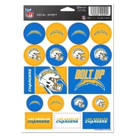Folha adesiva de vinil Los Angeles Chargers 12,7 cm x 18 cm (Discos de Vinil)