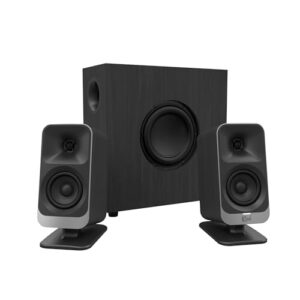 Klipsch Sistema de jogos de computador ProMedia Lumina 2.1 com subwoofer e efeitos de iluminação RGB integrados (Equipamentos)
