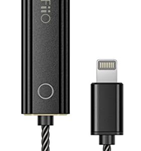 FiiO Jadeaudio Ka1 Amplificadores de Fone de Ouvido Amplificador Minúsculo Usb Dac de Alta Resolução Sem Perdas para Smartphones/Pc/Laptop/Players (Relâmpago, Preto) (Equipamentos)