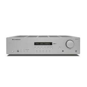 Receiver Cambridge Audio AXR100 FM/AM com RDS, Bluetooth, 100 watts Prata (Equipamentos)