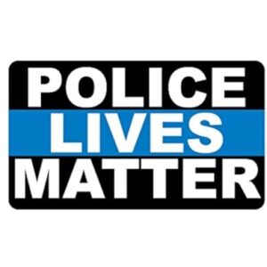 BOLDERGRAPHX Decalque 1089 Police Lives Matter Thin Blue LINE (Discos de Vinil)