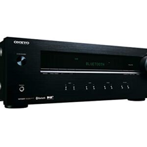 Onkyo Receptor estéreo TX-8220(B) (amplificador Hifi 100 Watt/canal, multisala, Bluetooth, streaming, rádio DAB+/FM, pré-amplificador MM-Phono para toca-discos), preto (Equipamentos)