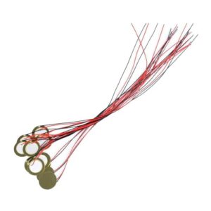 Hi.FANCY Componentes de captação de discos piezo de 27 mm de alto desempenho, fácil instalação para cordas e detecção de som acústico, discos piezográficos de 27 mm com fio de 330 mm de cerâmica de (Equipamentos)