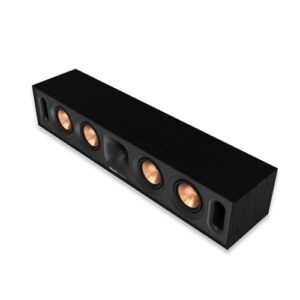 klipsch Alto-falantes de canal central carregados com buzina R-30C de próxima geração para diálogo de home theater cristalino em preto (Equipamentos)