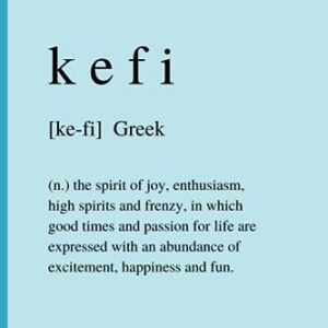 Kefi: Cute and Inspirational Blue Notebook Blank Lined Journal - Prints, Elizabee (Equipamentos)