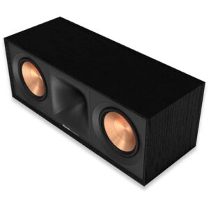 Klipsch Referência de próxima geração R-50C alto-falantes centrais carregados por chifres para diálogo cristalino em home theater em preto (Equipamentos)