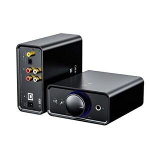 FiiO Amplificador portátil para fones de ouvido K5 Pro Deskstop DAC e amplificador 768K/32Bit e DSD512 nativo para casa/PC 6,35 mm saída de fone de ouvido/saída RCA/entradas coaxial/ópticas (Equipamentos)