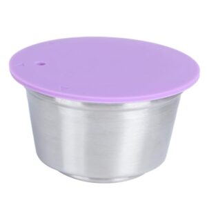 Copo de cápsula reutilizável de aço inoxidável, cápsulas de café adequadas para máquinas de café Dolce Gusto, alta precisão de filtragem, para uso doméstico ou escritório (3) (Café)