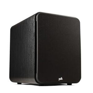Polk Audio Subwoofer Signature Elite ES12 (preto), Woofer de alcance longo de 30 cm com cone de polímero preenchido com mineral, amplificador classe D de 300 W, subwoofer doméstico de disparo frontal, (Equipamentos)