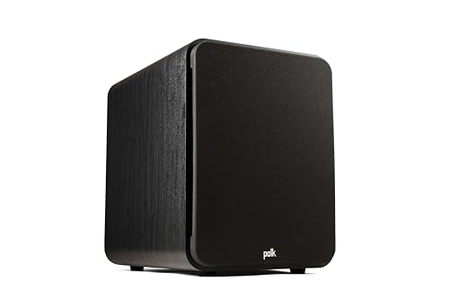 Polk Audio Subwoofer Signature Elite ES12 (preto), Woofer de alcance longo de 30 cm com cone de polímero preenchido com mineral, amplificador classe D de 300 W, subwoofer doméstico de disparo frontal, (Equipamentos)
