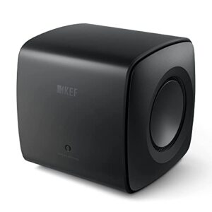 KEF Subwoofer compacto KC62 de 16,5 polegadas 1000W (preto) (Equipamentos)