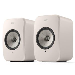 KEF Alto-falantes sem fio HiFi LSX II LT (pedra branca, par) (Equipamentos)