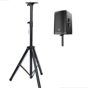 Suporte Caixa De Som Tripé Pedestal Ativa Passiva Bertô 40kg Altura Ajustável Aço Reforçado Antiderrapante (Equipamentos)