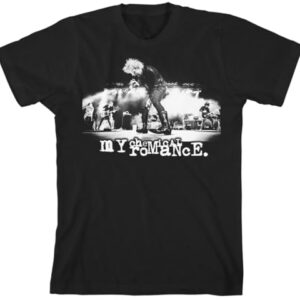 My Chemical Romance Camiseta unissex padrão ao vivo, preta, Preto, M (CDs)