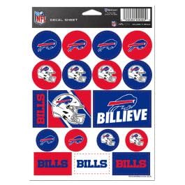 Folha adesiva de vinil Buffalo Bills 12,7 cm x 17,8 cm (Discos de Vinil)