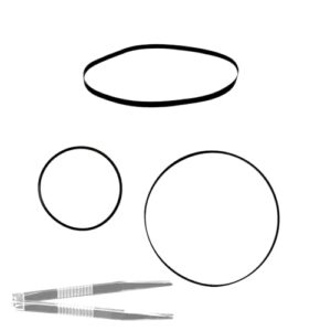 KOMITASUI Cinto de reposição para gravador de áudio cassete Marantz SD230 com pinças (3 unidades) (Equipamentos)