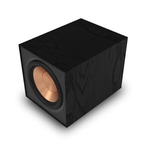 Klipsch Subwoofer sem fio de disparo frontal R-101SW de 10" com os novos woofers de 10" e um amplificador digital para som premium Home Theater em preto (Equipamentos)