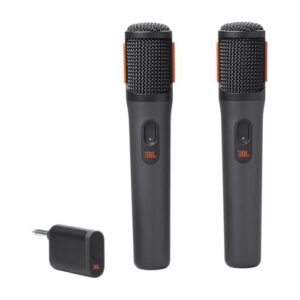 JBL, Microfone Sem Fio, PartyBox Wireless Mic, Par com Receptor - Preto (Equipamentos)