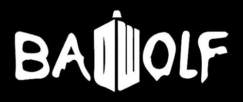 Legacy Innovations Adesivo de vinil decalque branco Dr. Who Badwolf|Carros Caminhões Vans Paredes Laptop| Branco |19 x 7,6 cm | LLI586 (Discos de Vinil)