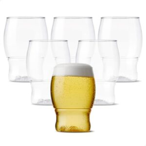 TOSSWARE POP Conjunto de 48 degustadores de 118 ml, qualidade premium, reciclável, inquebrável e vidro de plástico transparente, 48 unidades (pacote com 1) (Cervejas)