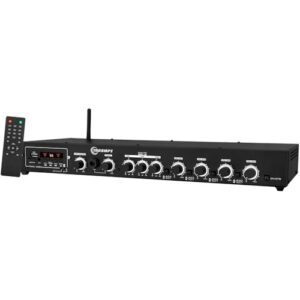 Amplificador Receiver Taramps THS 4004 com 400w Rms de Potência 4 Canais de 100W Rms Conexão Bluetooth USB Rádio FM Saída Auxiliar Lojas Clínicas Bares Academias Área de Lazer Espaço Gourmet (Equipamentos)