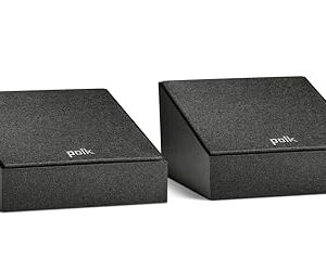 Polk Monitor XT90 Par de alto-falantes de alta resolução para efeito sonoro 3D - certificado Dolby Atmos, DTS:X e DTS Virtual: X compatível com Woofer dinâmico de 10 cm, preto meia-noite (Equipamentos)
