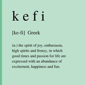 Kefi: Cute and Inspirational Green Notebook Blank Lined Journal - Prints, Elizabee (Equipamentos)