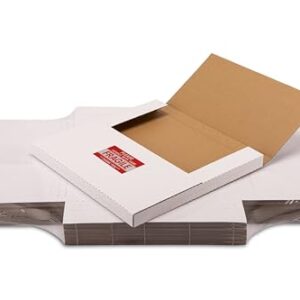 kayritonz Kayritonz Vinyl Record Mailers 12,8" C X 12,8" L X 1" P Caixas De Papelão Ondulado Para Remessa De Lps Para Embalagem De Correspondência, Mudança De Armazenamento, Com Adesivos Frágeis, Br (Discos de Vinil)
