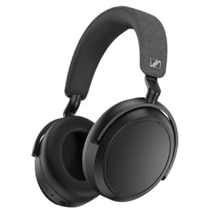 Fone de ouvido sem fio Sennheiser Momentum 4 – Fone de ouvido Bluetooth para chamadas cristalinas com cancelamento de ruído adaptável, vida útil da bateria de 60h, design leve dobrável – Preto) (Equipamentos)