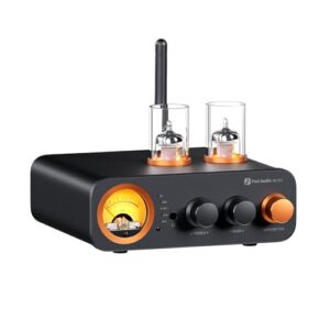 Fosi Audio Amplificador Integrado De Tubo Mc331 Com Dac, Amplificador De Potência Estéreo De Áudio Doméstico De 2 Canais Para Alto-Falantes De Estante Hifi/Fones De Ouvido De 3,5 Mm, Pré-Amplificado (Equipamentos)