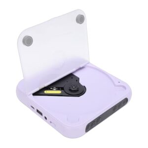Zopsc Leitor de CD Portátil Com Bluetooth 5.3, Leitor de CD de Mesa Com Alto-falantes Estéreo Duplos, Discman Recarregável para Casa e Carro Com Tela LCD e Reprodução de MP3 Via U (PURPLE) (Equipamentos)