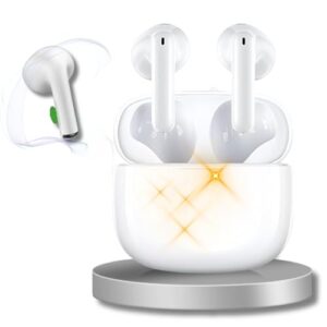 Som Hi-Fi Fone De Ouvido Bluetooth, Estério TWS Branco, • MTS • Compatível c Todo Celular, Cancelamento Ruído • Bateria longa duração + Case • Microfone Para Chamadas • Controle Touch, Sem fio (Equipamentos)