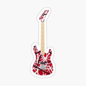 decal Conjunto de 6 adesivos de 5 cm - Adesivo de guitarra Eddie Van Halen - Diário de scrapbooking, agenda, álbum, caderno, cartão, laptop, garrafa de água, artes e artesanato (Discos de Vinil)