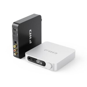 FiiO Fone de ouvido K11 Desktop 1400W Power Balanced DAC e amplificador 384kHz/24Bit DSD256 para áudio doméstico/PC 6,35 mm/4,4 mm/RCA/coaxial/óptico (preto) (Equipamentos)