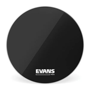 Evans MX1 Cabeça de Bumbo Preto Marchando, 66 polegadas (Discos de Vinil)