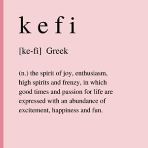 Kefi: Cute and Inspirational Pink Notebook Blank Lined Journal - Prints, Elizabee (Equipamentos)