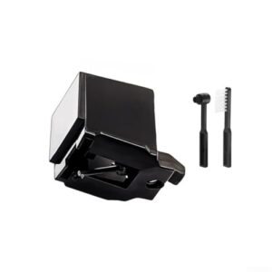Caneta de substituição ATN3600LE para toca-discos AT-LP60X AT-LP60 AT-LP2D, agulha fonográfica de ponta cônica com escova de toca-discos, preto (barra preta) (Equipamentos)