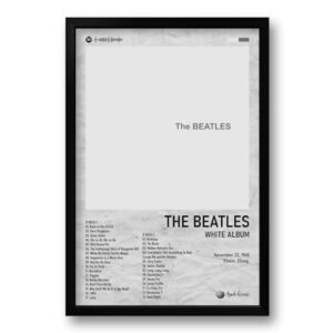 Quadro Spotify White Album - The Beatles - 40x60cm (Discos de Vinil)