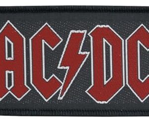 AC/DC ACDC Red Name Logo Patch Blues Hard Rock Music Band Tecido Costurado Aplique (CDs)