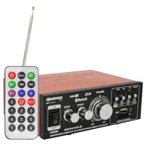Amplificador Receiver RC02BT USB SD FM Bluetooth Soundvoice (Equipamentos)
