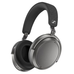 Sennheiser Fones de Ouvido Sem Fio Momentum 4, Bluetooth para Chamadas Cristalinas com Cancelamento de Ruído Adaptável, Bateria de 60 Horas, Som Personalizável e Design Dobrável Leve, Grafite (Equipamentos)