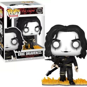 Funko Pop! Movies: The Crow - Eric with Crow (Gw)(Exc), boneco de vinil colecionável - 73747 (Discos de Vinil)