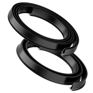 Hooetoy Substituição Da Vedação de Porta Corta-Vento Para Larson & Pella, Modelo Ch9030501, Para Peças de Vedação de Portas de Vinil E Metal, 2 Especificações. Vedação de Borracha Para Soleiras (Discos de Vinil)
