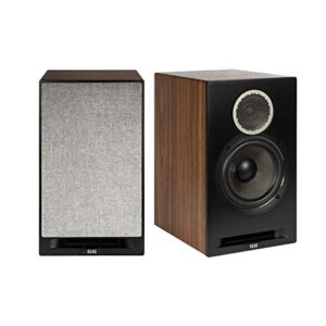ELAC Debut Reference B6.2 Alto-falantes de estante - (par) defletor preto, armário de nogueira (Equipamentos)