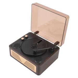 Luocute CD Player Sem Fio, Portable Retro BT CD CD R Player RW Music Player Com Alto-falantes, Controle Remoto, Suporta USB/AUX/TIPO-C para Casa, Som Surround 3D (Marrom) (Equipamentos)