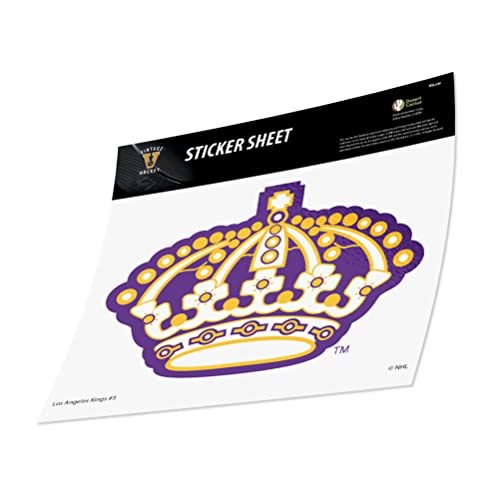 Desert Cactus Adesivo Los Angeles Kings LA NHL Team National Hockey League Vinil Decalque Laptop Garrafa de Água Carro Scrapbook (Vintage Individual B) (Discos de Vinil)